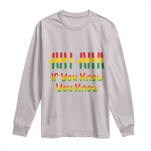 Funny Black History Six Seven Meme Long Sleeve Shirt If You Know You Know TS12 Ice Gray Print Your Wear
