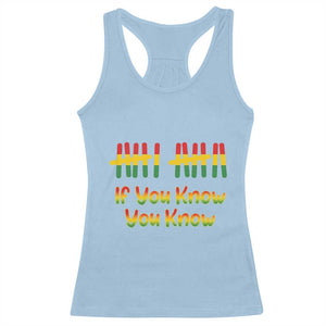 Funny Black History Six Seven Meme Racerback Tank Top If You Know You Know TS12 Light Blue Print Your Wear