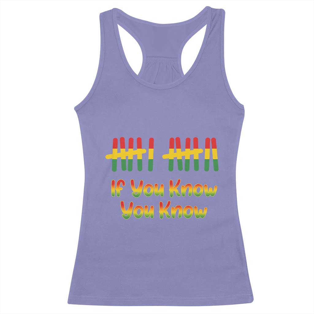 Funny Black History Six Seven Meme Racerback Tank Top If You Know You Know TS12 Violet Print Your Wear
