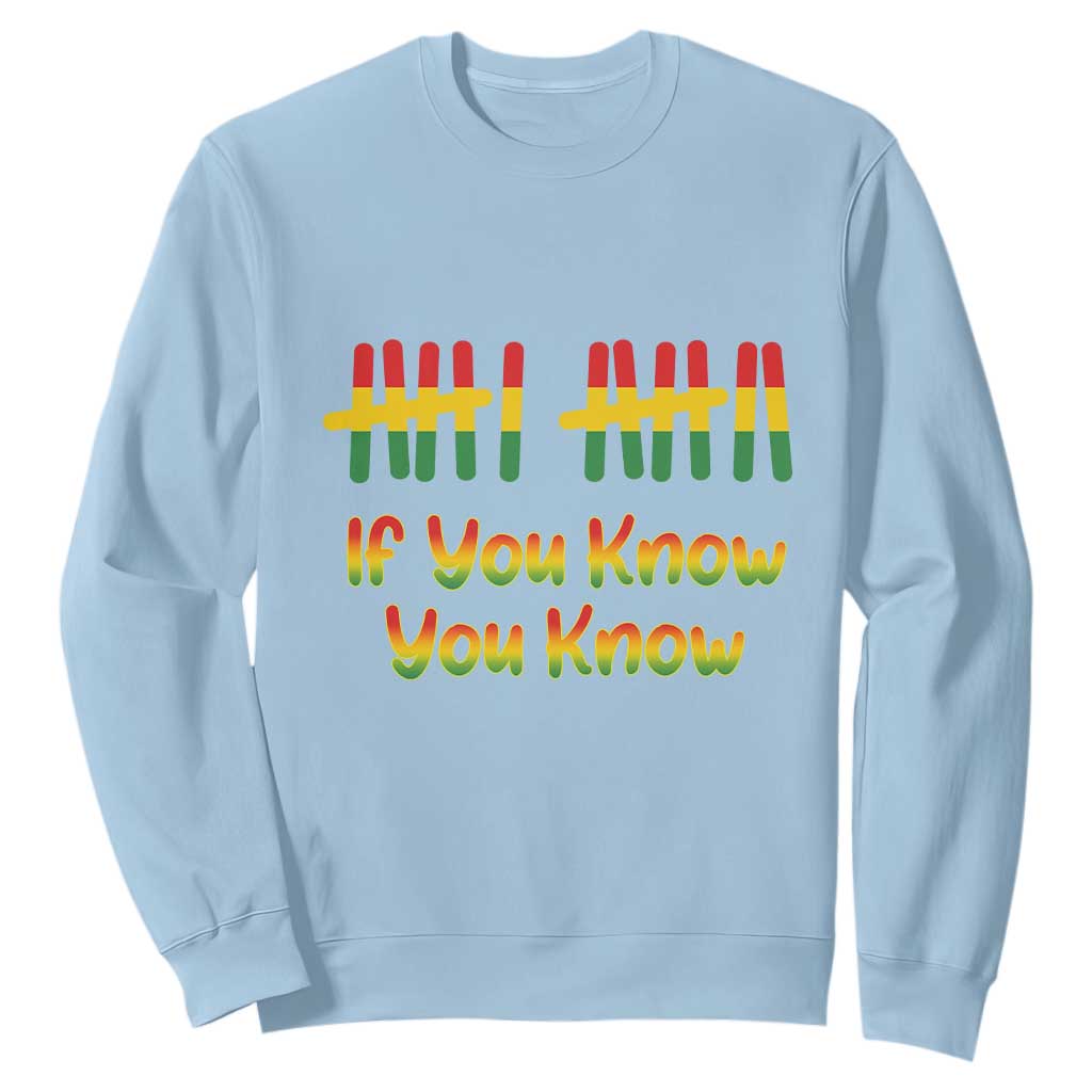 Funny Black History Six Seven Meme Sweatshirt If You Know You Know TS12 Light Blue Print Your Wear
