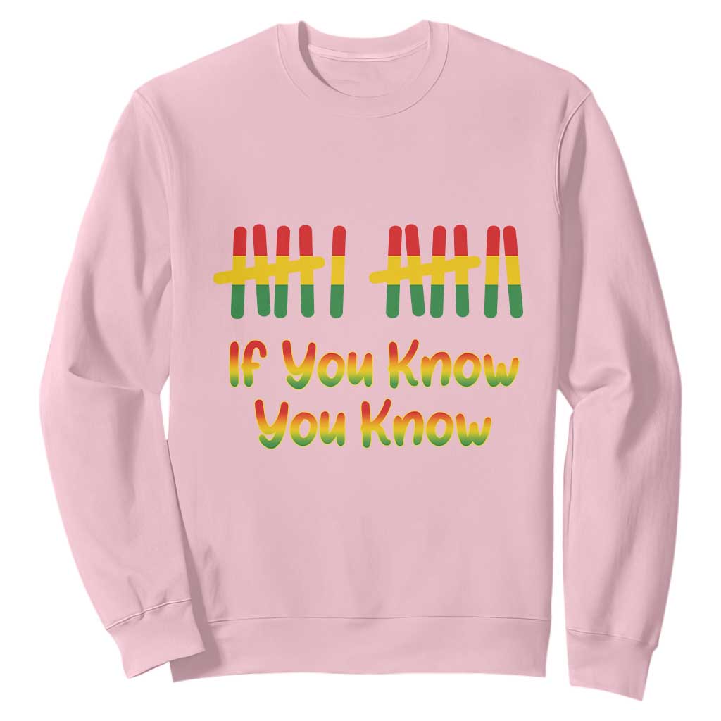 Funny Black History Six Seven Meme Sweatshirt If You Know You Know TS12 Light Pink Print Your Wear