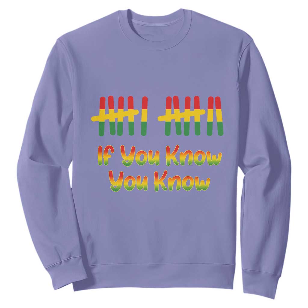 Funny Black History Six Seven Meme Sweatshirt If You Know You Know TS12 Violet Print Your Wear