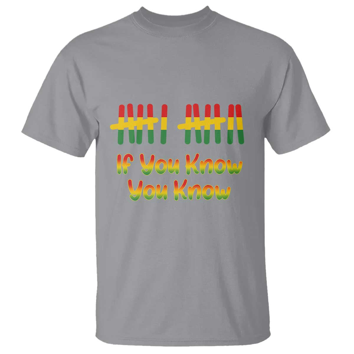 Funny Black History Six Seven Meme T Shirt If You Know You Know TS12 Sport Gray Print Your Wear