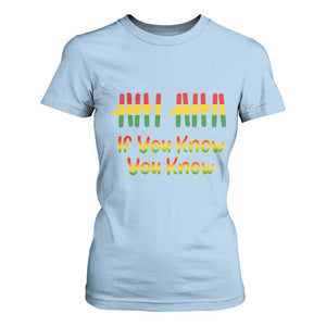 Funny Black History Six Seven Meme T Shirt For Women If You Know You Know TS12 Light Blue Print Your Wear