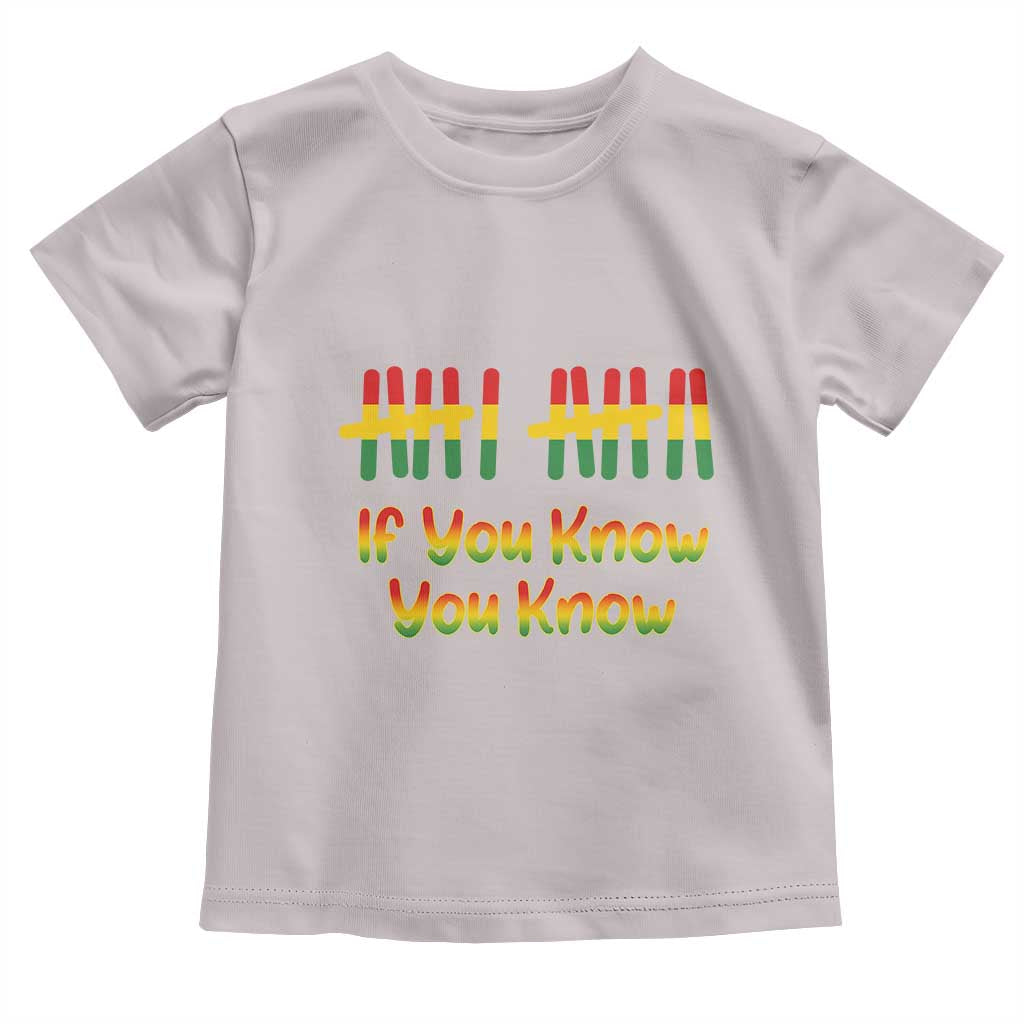 Funny Black History Six Seven Meme Toddler T Shirt If You Know You Know TS12 Ice Gray Print Your Wear