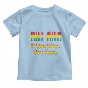 Funny Black History Six Seven Meme Toddler T Shirt If You Know You Know TS12 Light Blue Print Your Wear