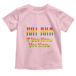 Funny Black History Six Seven Meme Toddler T Shirt If You Know You Know TS12 Light Pink Print Your Wear
