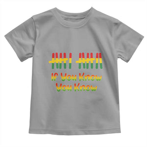 Funny Black History Six Seven Meme Toddler T Shirt If You Know You Know TS12 Sport Gray Print Your Wear