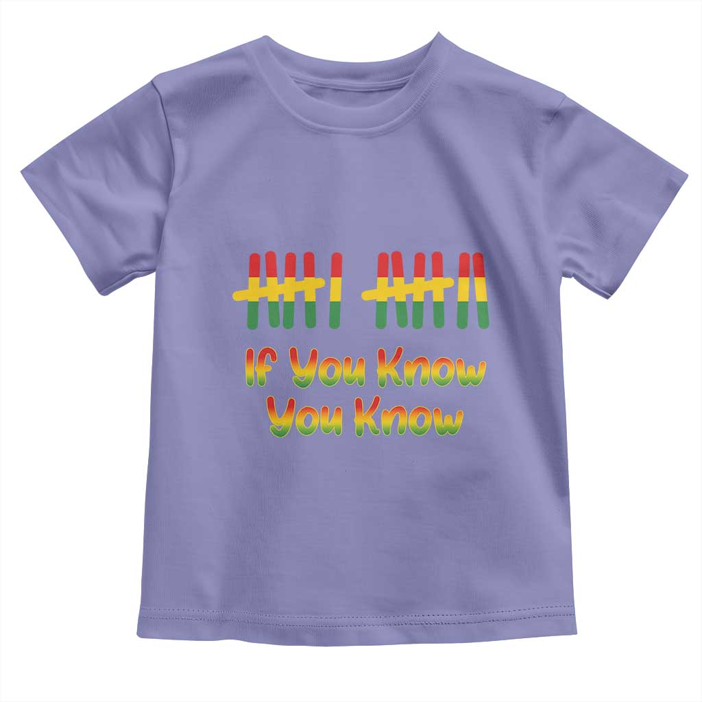 Funny Black History Six Seven Meme Toddler T Shirt If You Know You Know TS12 Violet Print Your Wear