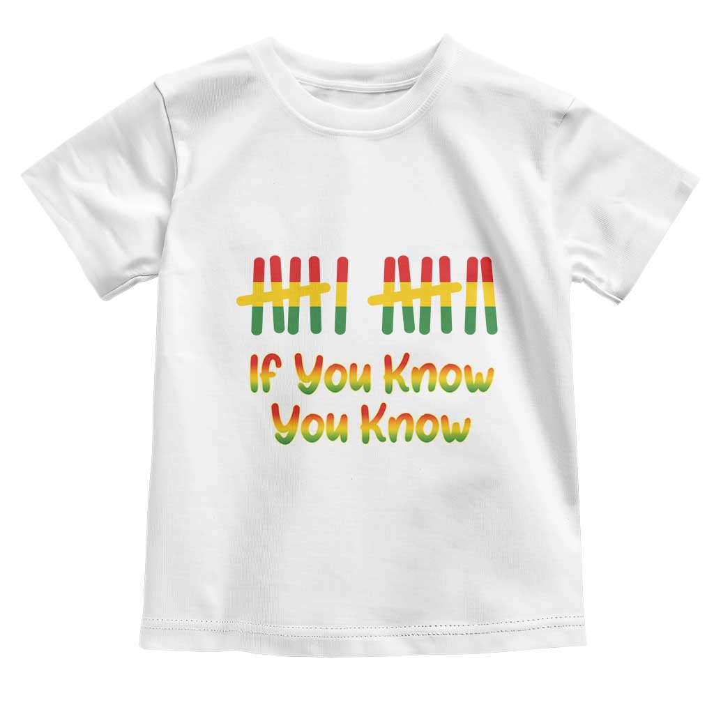 Funny Black History Six Seven Meme Toddler T Shirt If You Know You Know TS12 White Print Your Wear