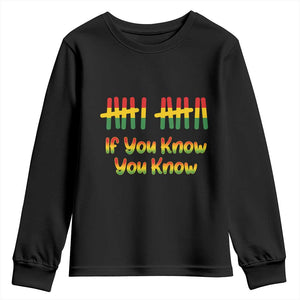 Funny Black History Six Seven Meme Youth Sweatshirt If You Know You Know TS12 Black Print Your Wear