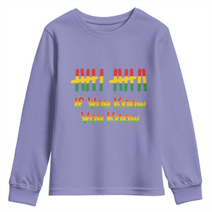Funny Black History Six Seven Meme Youth Sweatshirt If You Know You Know TS12 Violet Print Your Wear