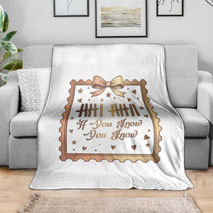 If You Know You Know Six Seven Meme Throw Blanket African American Gift TS12 Print Your Wear