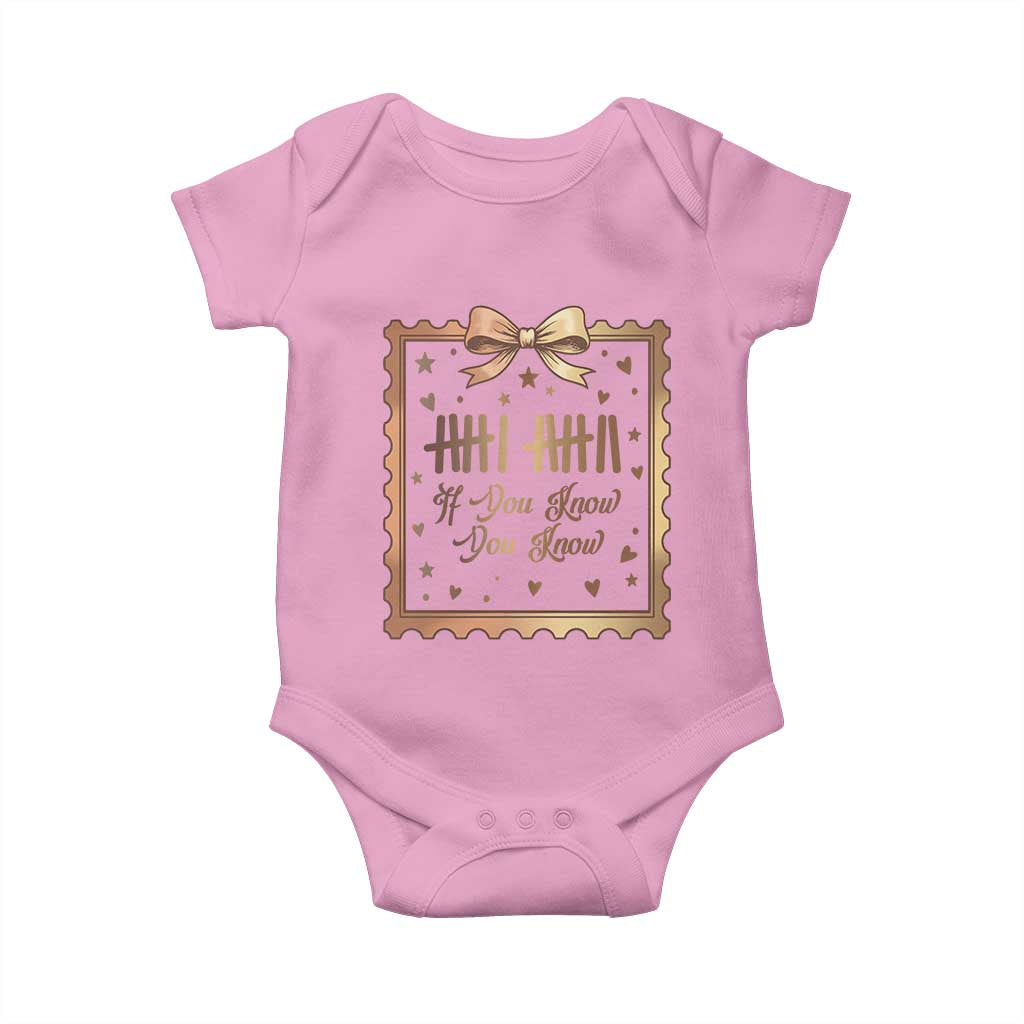 If You Know You Know Six Seven Meme Baby Onesie African American Gift TS12 Light Pink Print Your Wear