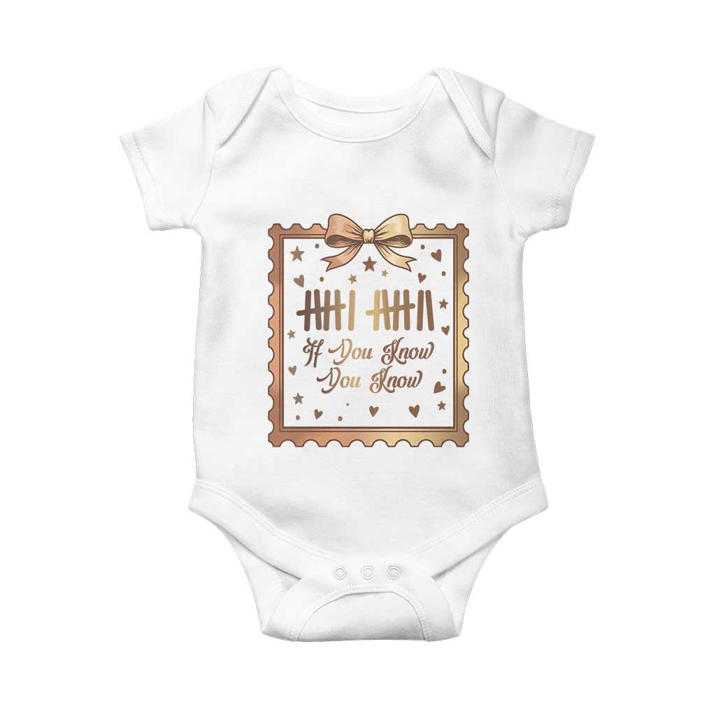 If You Know You Know Six Seven Meme Baby Onesie African American Gift TS12 White Print Your Wear