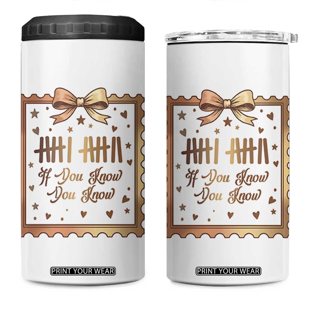 If You Know You Know Six Seven Meme 4 in 1 Can Cooler Tumbler African American Gift TS12 One Size: 16 oz White Print Your Wear