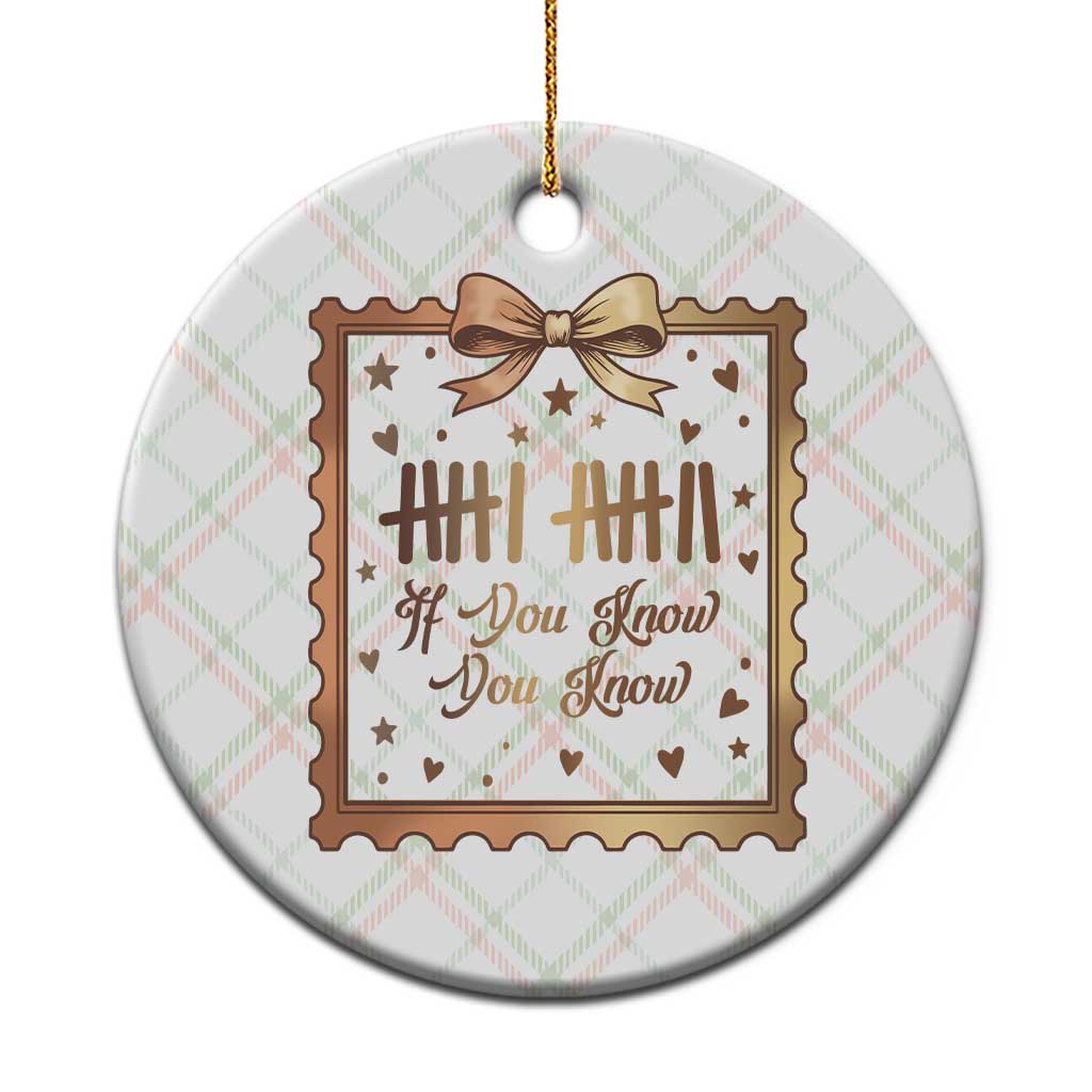 If You Know You Know Six Seven Meme Ceramic Ornament African American Gift TS12 1pc Christmas Plaid Print Your Wear