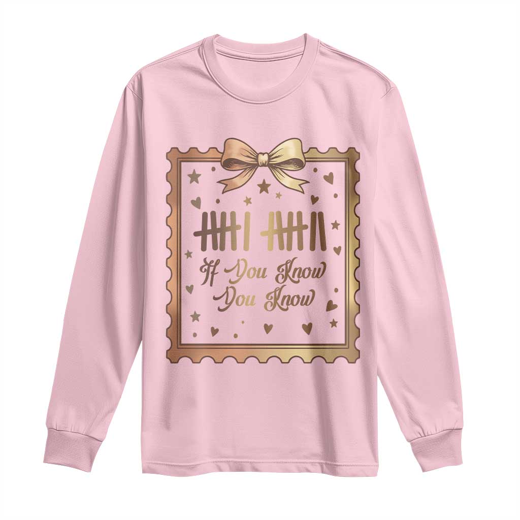 If You Know You Know Six Seven Meme Long Sleeve Shirt African American Gift TS12 Light Pink Print Your Wear