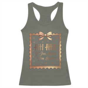 If You Know You Know Six Seven Meme Racerback Tank Top African American Gift TS12 Military Green Print Your Wear