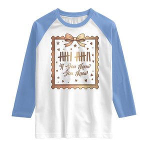 If You Know You Know Six Seven Meme Raglan Shirt African American Gift TS12 White Carolina Blue Print Your Wear
