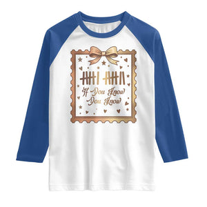 If You Know You Know Six Seven Meme Raglan Shirt African American Gift TS12 White Royal Print Your Wear
