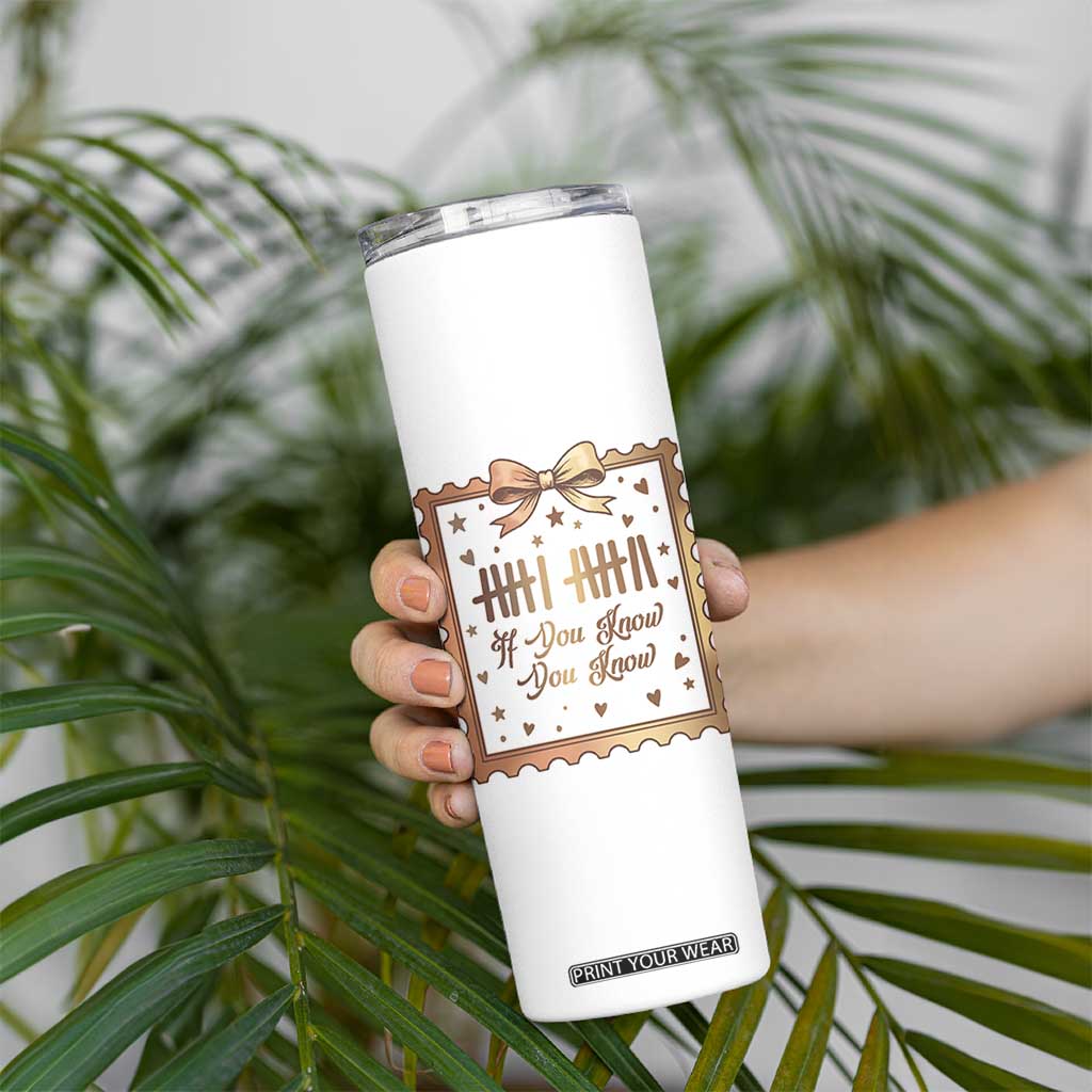 If You Know You Know Six Seven Meme Skinny Tumbler African American Gift TS12 Print Your Wear