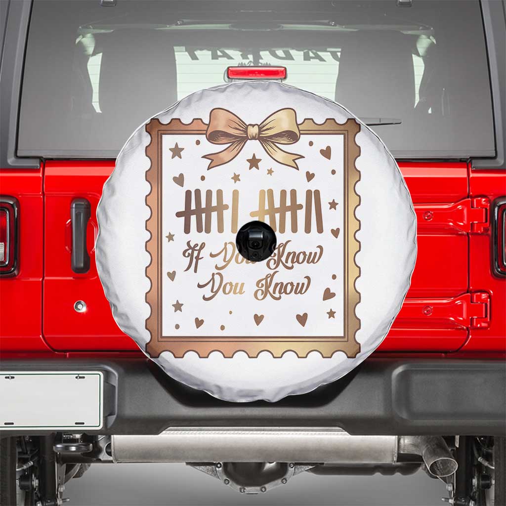 If You Know You Know Six Seven Meme Spare Tire Cover African American Gift TS12 White Print Your Wear