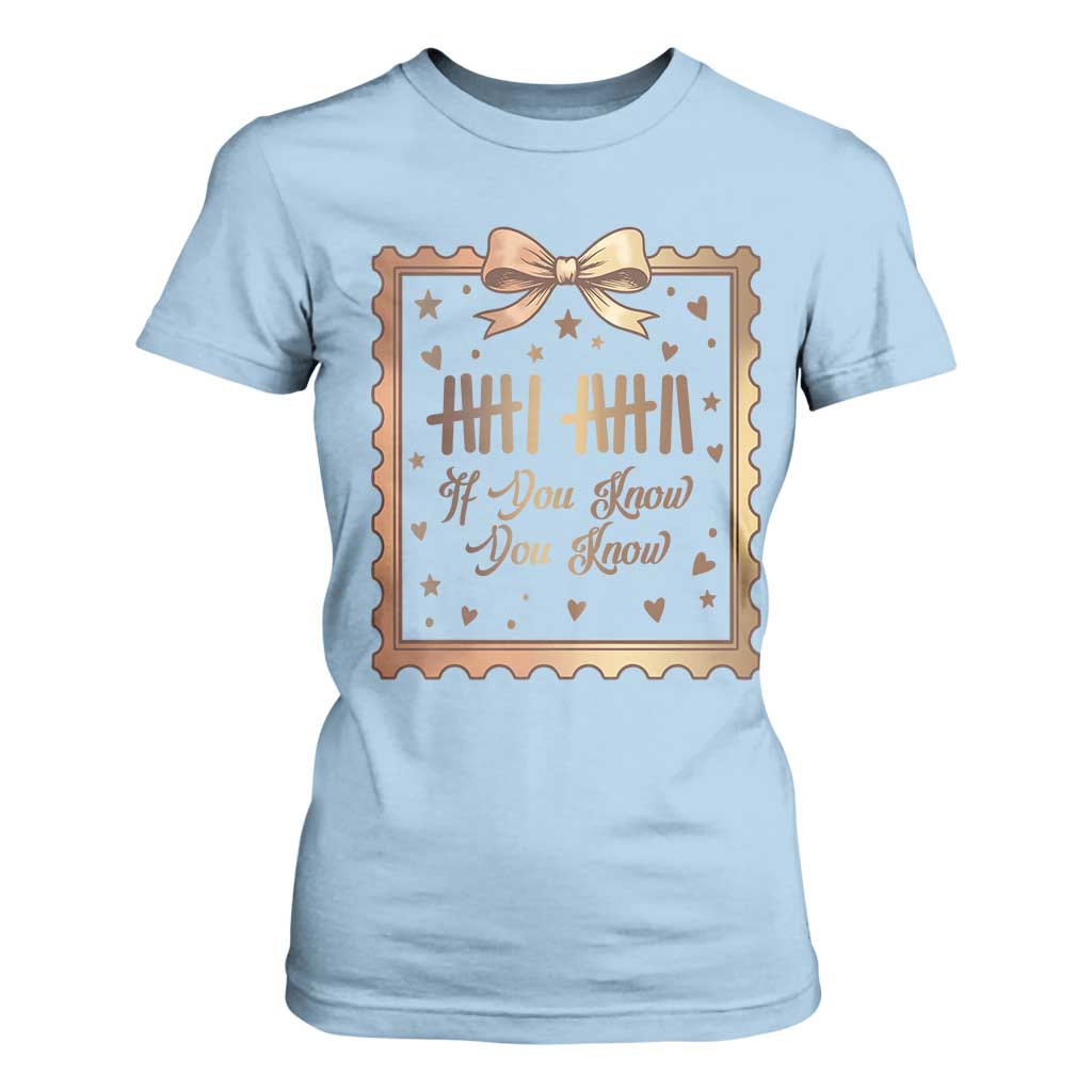 If You Know You Know Six Seven Meme T Shirt For Women African American Gift TS12 Light Blue Print Your Wear