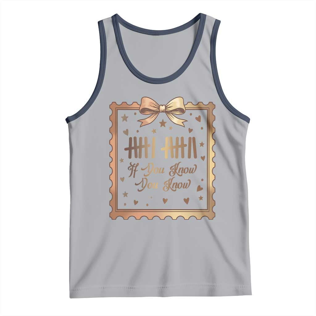 If You Know You Know Six Seven Meme Tank Top African American Gift TS12 Athletic Heather Navy Print Your Wear
