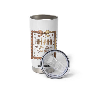 If You Know You Know Six Seven Meme Tumbler Cup African American Gift TS12 Print Your Wear