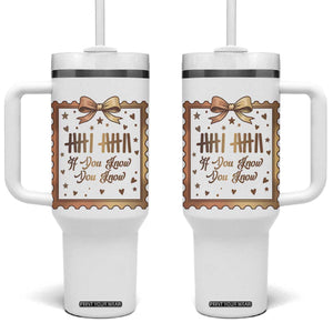 If You Know You Know Six Seven Meme Tumbler With Handle African American Gift TS12 One Size: 40 oz White Print Your Wear
