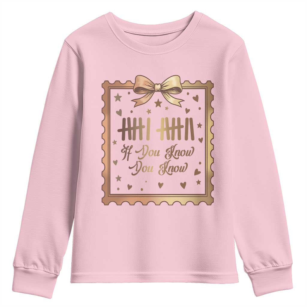 If You Know You Know Six Seven Meme Youth Sweatshirt African American Gift TS12 Light Pink Print Your Wear