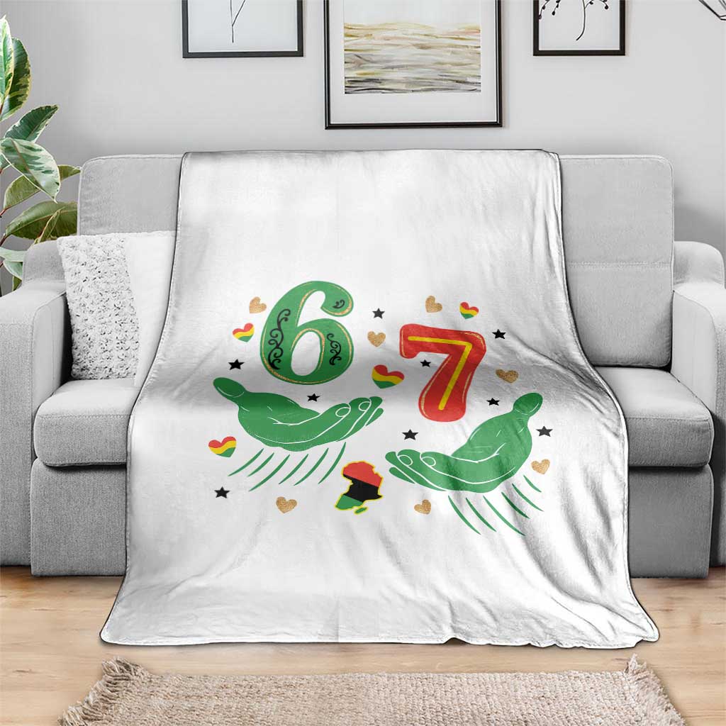 67 Meme Black History Month Throw Blanket African American Gift TS12 Print Your Wear