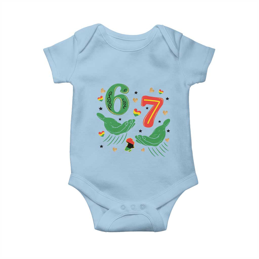 67 Meme Black History Month Baby Onesie African American Gift TS12 Light Blue Print Your Wear