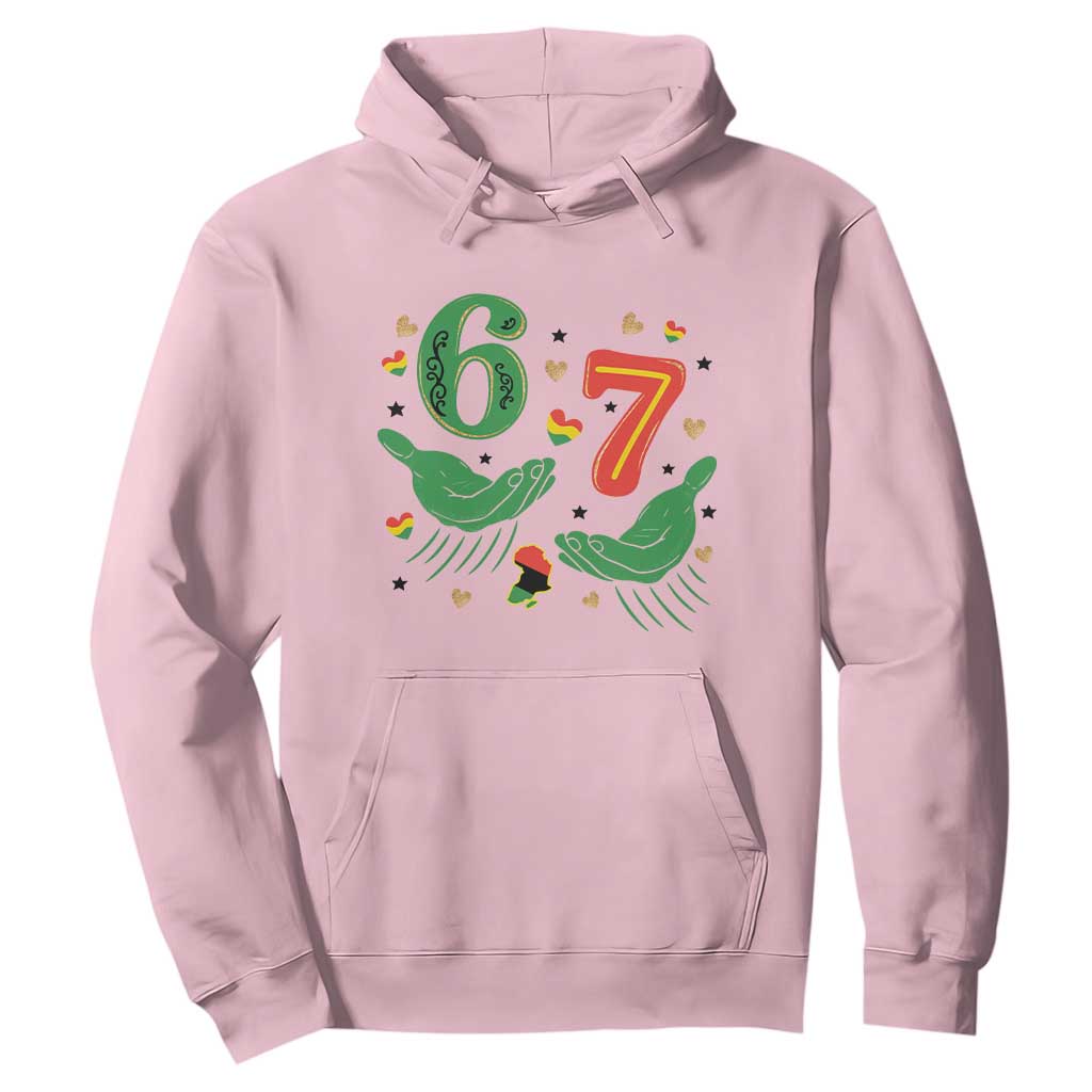 67 Meme Black History Month Hoodie African American Gift TS12 Light Pink Print Your Wear