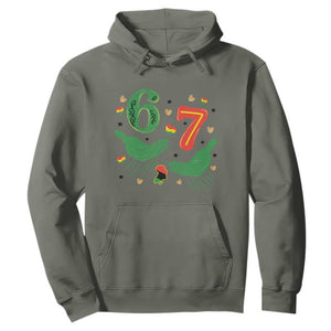 67 Meme Black History Month Hoodie African American Gift TS12 Military Green Print Your Wear