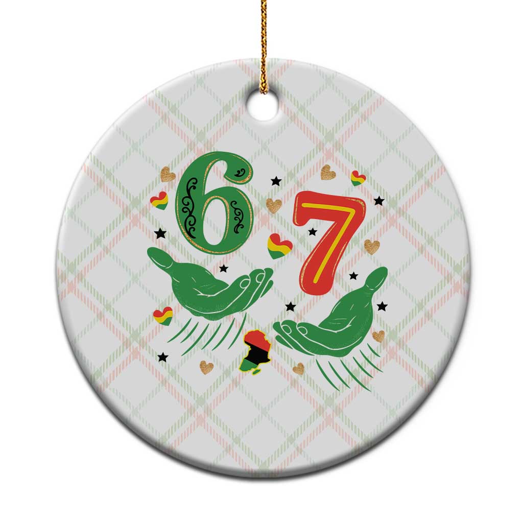 67 Meme Black History Month Ceramic Ornament African American Gift TS12 1pc Christmas Plaid Print Your Wear