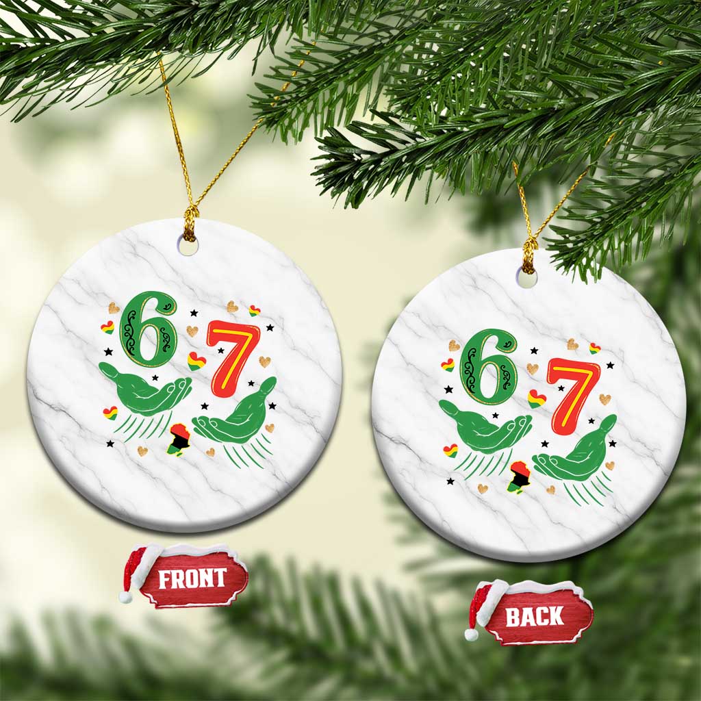 67 Meme Black History Month Ceramic Ornament African American Gift TS12 1pc White Marble Print Your Wear