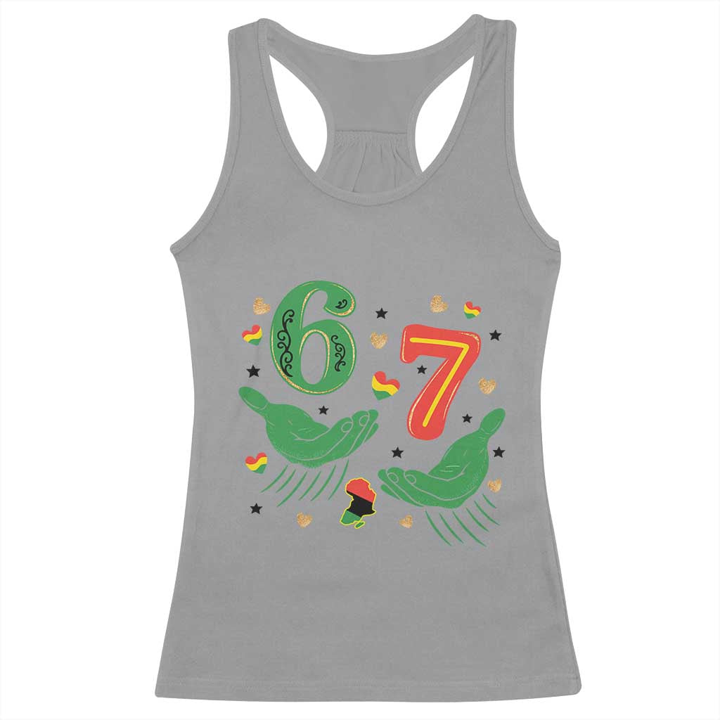 67 Meme Black History Month Racerback Tank Top African American Gift TS12 Sport Gray Print Your Wear