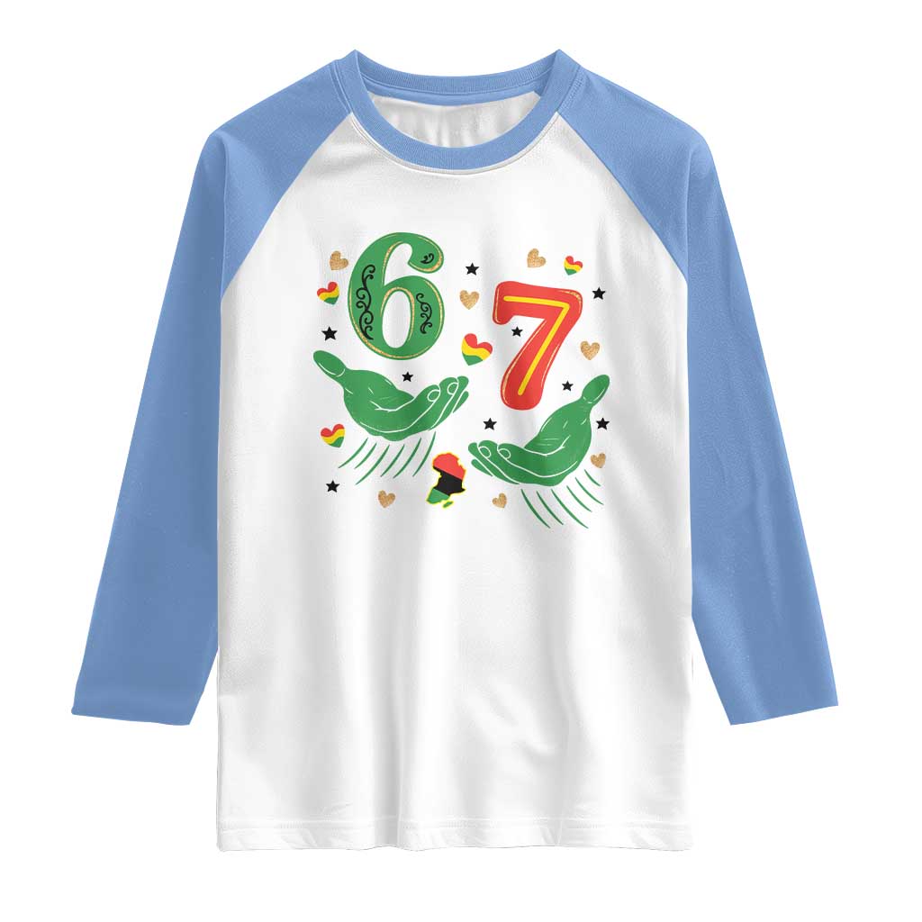 67 Meme Black History Month Raglan Shirt African American Gift TS12 White Carolina Blue Print Your Wear