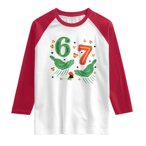67 Meme Black History Month Raglan Shirt African American Gift TS12 White Red Print Your Wear