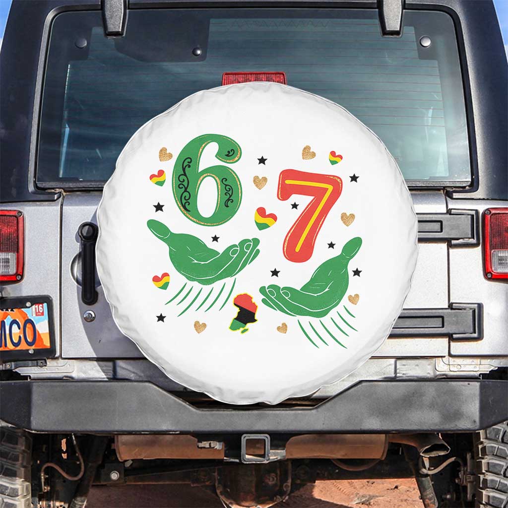 67 Meme Black History Month Spare Tire Cover African American Gift TS12 No hole White Print Your Wear