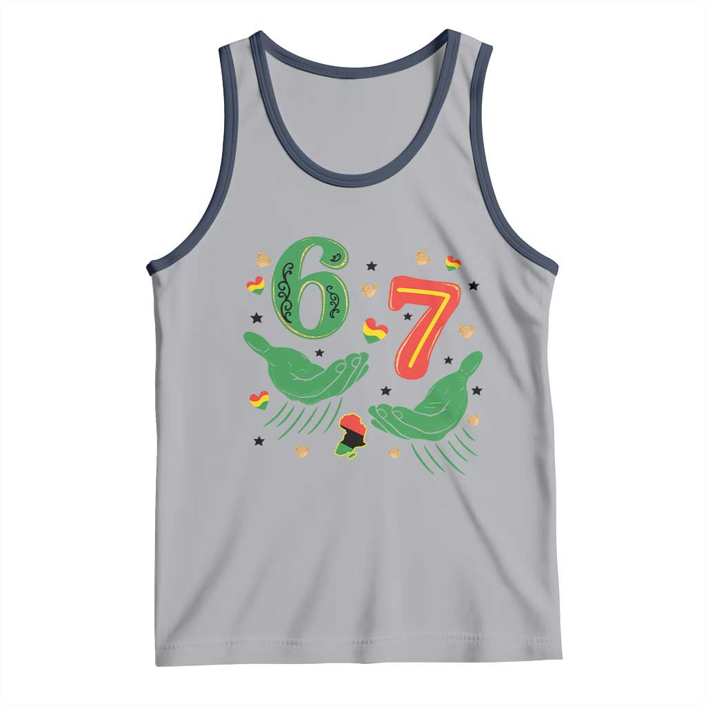 67 Meme Black History Month Tank Top African American Gift TS12 Athletic Heather Navy Print Your Wear
