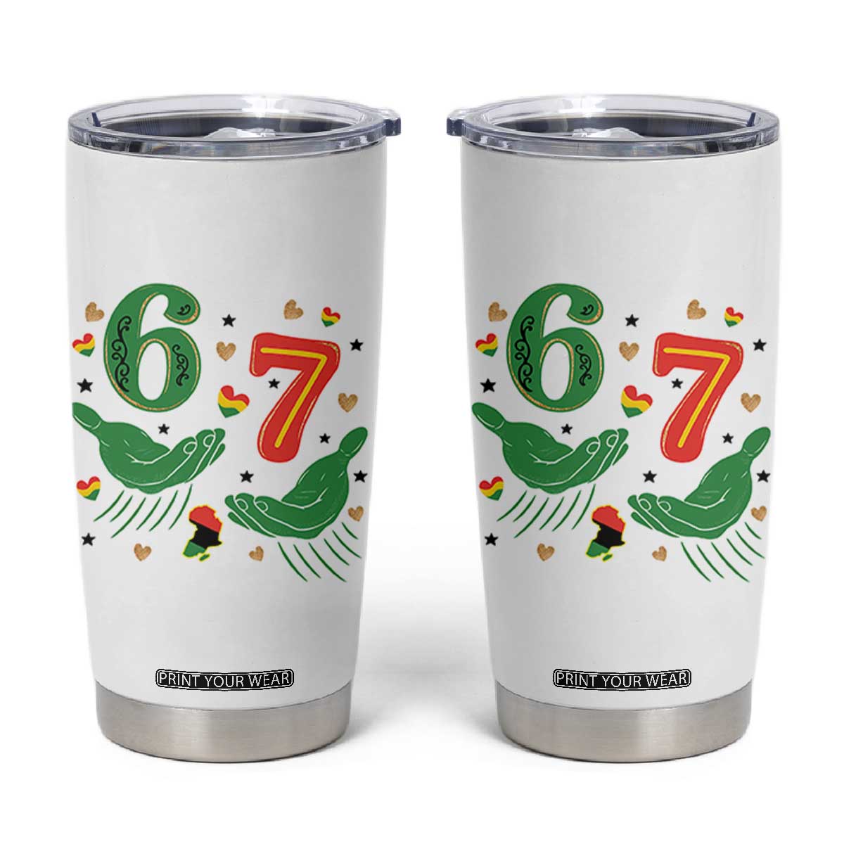 67 Meme Black History Month Tumbler Cup African American Gift TS12 White Print Your Wear
