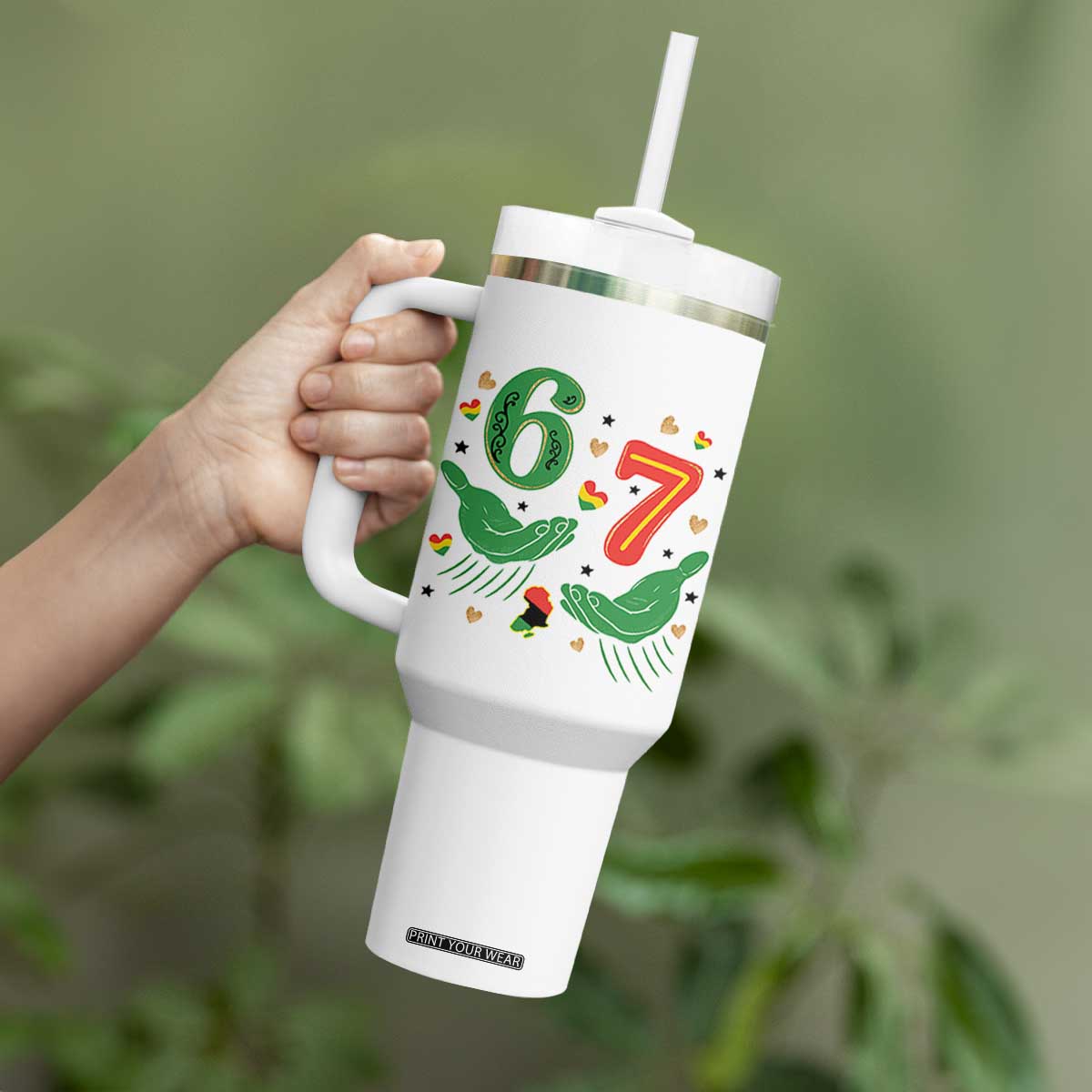 67 Meme Black History Month Tumbler With Handle African American Gift TS12 Print Your Wear