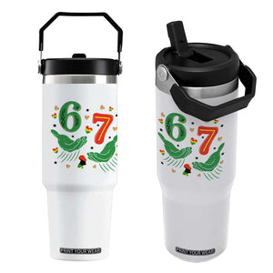 67 Meme Black History Month Flip Straw Tumbler African American Gift TS12 One Size: 30 oz White Print Your Wear
