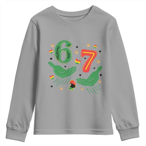 67 Meme Black History Month Youth Sweatshirt African American Gift TS12 Sport Gray Print Your Wear