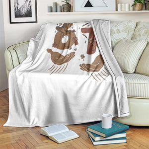 Funny Six Seven Meme Throw Blanket Black History Women Gift TS12 Print Your Wear