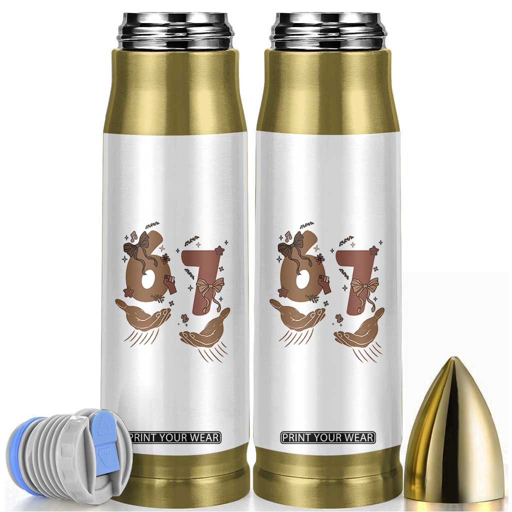 Funny Six Seven Meme Bullet Tumbler Black History Women Gift TS12 White Print Your Wear