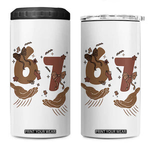 Funny Six Seven Meme 4 in 1 Can Cooler Tumbler Black History Women Gift TS12 One Size: 16 oz White Print Your Wear